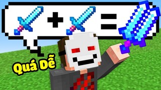 Minecraft nhưng Làm Toán = Đồ Siêu Mạnh