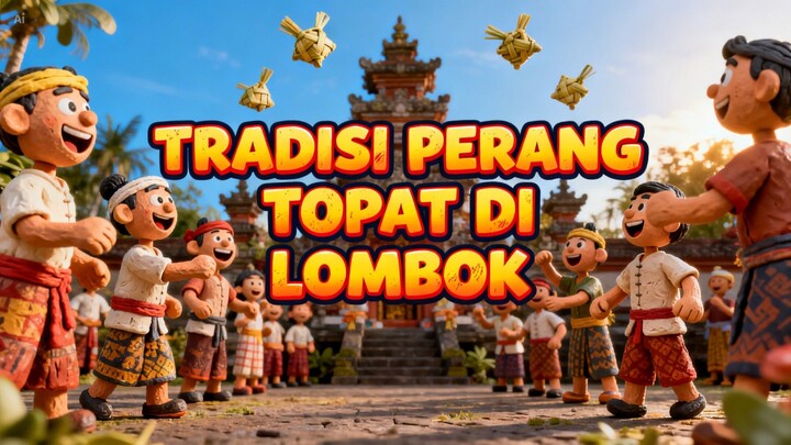 Tradisi unik perang topat di lombok