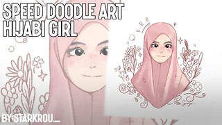 SPEED DOODLE ART | HIJABI GIRL | ORIGINAL CHARACTER.