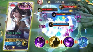 LADY CRANE GUINEVERE BUILD TOP 1 GLOBAL + FLICKER COMBO‼️