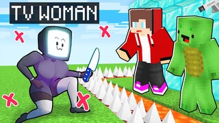 TV WOMAN vs MAIZEN'S Security House in Minecraft!(JJ and Mikey)
