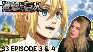 Attack on Titan S3 Episode 3 & 4 Reaction [Historia's past]