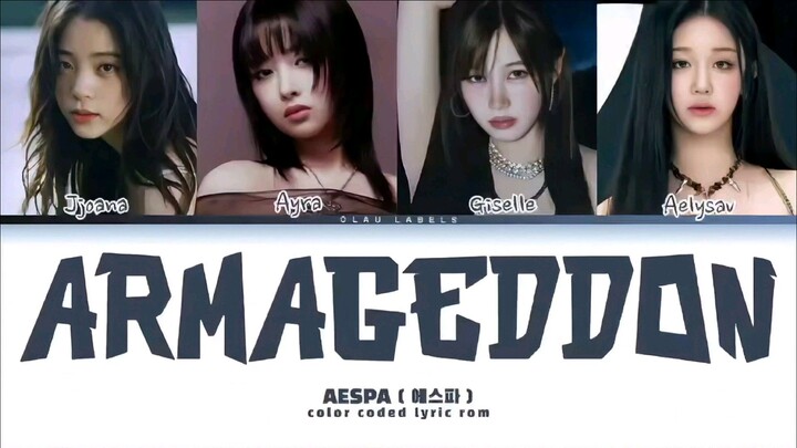 [Song Cover] AESPA -  "Armageddon" 가사aespa Lyrics