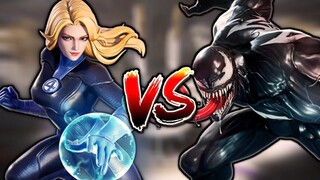 INVISIBLE WOMAN VS VENOM | MARVEL SUPER WAR | MARVEL SKILL GUIDE AND EXPLAIN