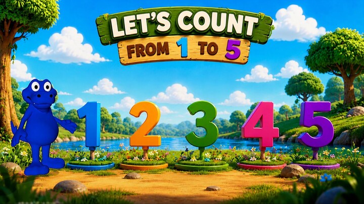 Let’s Count from 1 to 5 | Fun Numbers Song for Kids