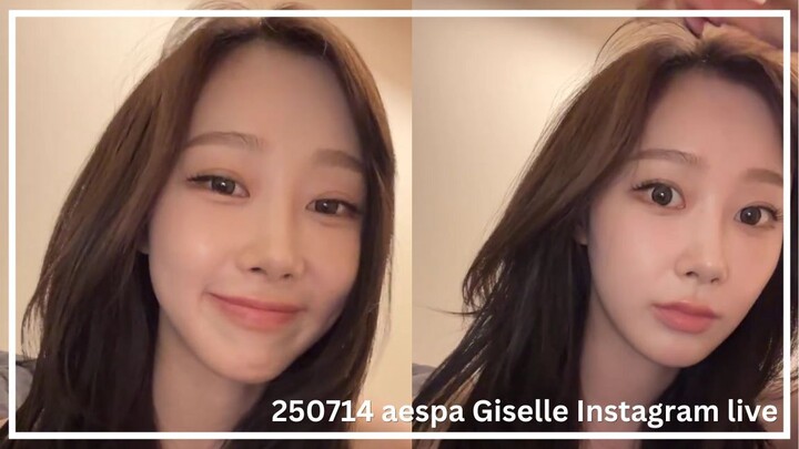 (Eng Sub) 250714 aespa Giselle Instagram Live - Elle Photoshoot with Cooper