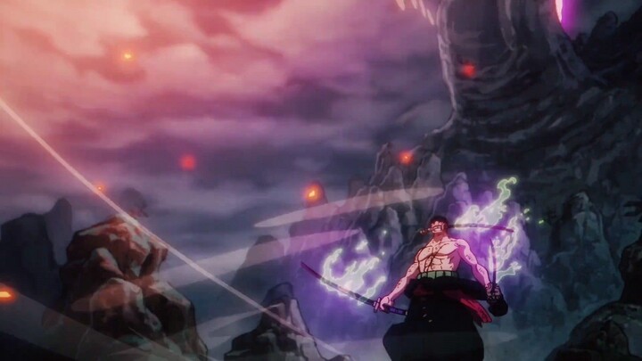 pecaaaahhhh!!!!!!!!Kerrreeennn pertarungan badass Zoro dan king one piece 1062