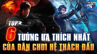 Liên Quân Top 6 Tướng Được Ưa Chuộng Nhất Từ Game Thủ TÊ ĐÊ Mùa 20 Thời Đại Đấu Sĩ TNG