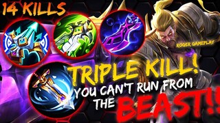 TRIPLE KILL  ROGER | YOU CAN'T RUN FROM THE BEAST!!!