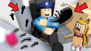 หนอนดำ จอมเขมือบ !!  Roblox police OMG!!