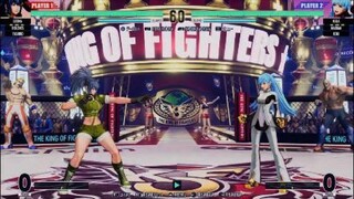 KOF15　クラシックレオナvsクーラ　庵のクライマックスコンボも上手い　覇王たちの闘い