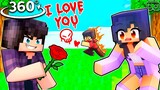 Minecraft School BULLY is in love with APHMAU in 360° (AARON!?)