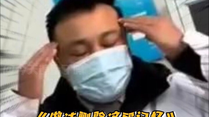 Doctor: My head is a bit sore now, hahahahaha!