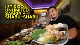 Let's go samgy + shabu2 all-you-can at Hangane Sigol Baboy Angeles City