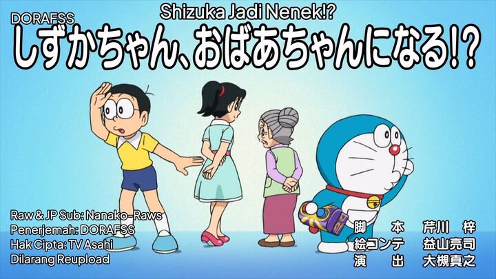 Doraemon 934 AB Sub Indo & Eng Terbaru: Lubang Hitam Nobita & Shizuka Jadi Nenek!?