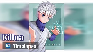 [ Timelapse Fanart ] Menggambar Killua dari Hunter X Hunter