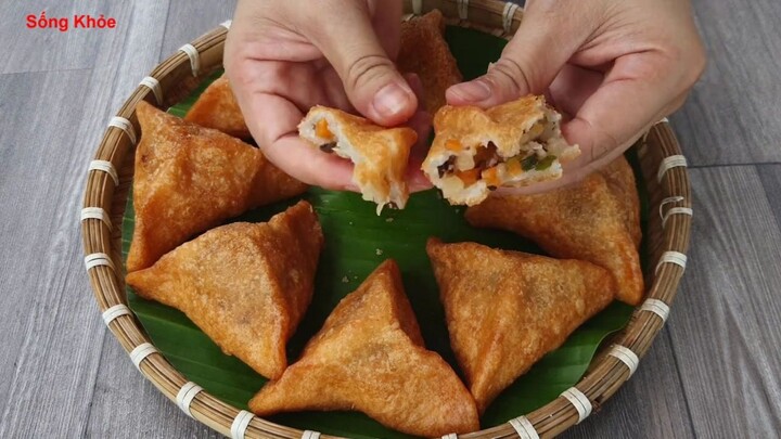 Bánh Rán Mặn - Bánh Pate giòn ngon đơn giản
