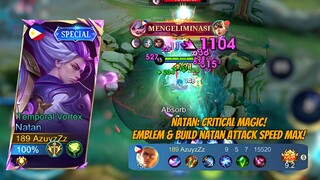 ⚡NATAN CRITICAL MAGIC BUILD GILA!! DAMAGE 11 RIBU SEKALI TEMBAK AUTO HANCUR SEMUA LAWAN🔥