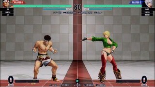 KOF15　世界１位アンヘル　異次元の動き　補正切りから更に叩き込む