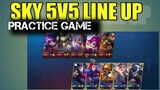 HOW TO  practice game 5V5 WITH TEAM SKY