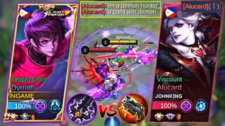 DYRROTH VS NEW BUFFED ALUCARD | PRINCE OF DEMONS AGAINST DEMON SLAYER🔥| TOP 1 GLOBAL DYRROTH BUILD