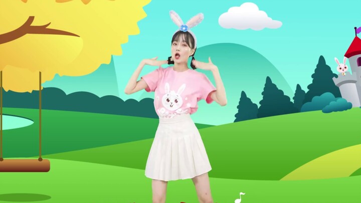 [Rabbit Ear Dance] "Invincible Little Cutie" children's dance video I am invincible little cutie sup