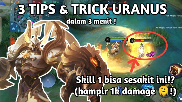 SKILL 1-NYA TERNYATA SAKIT COY ! INI DIA 3 TIPS & TRICK HERO URANUS DALAM 3 MENIT !