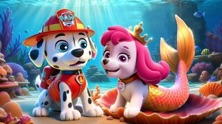 Paw Patrol Ultimate Rescue | MARSHALL Play With MERMAID SKYE ! Paw Patrol World