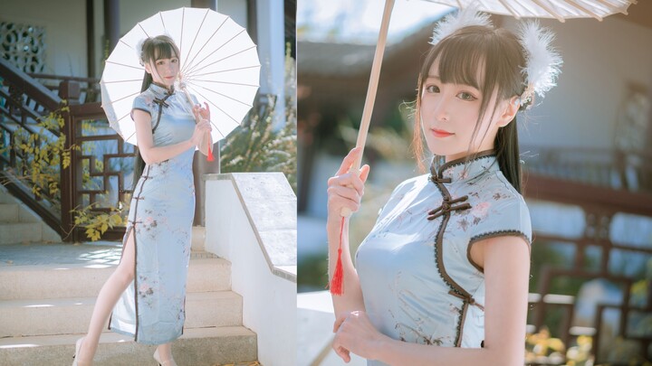 Your favorite elegant cheongsam♥Smile and accept【Vertical screen】One-mirror version