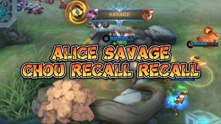 SAVAGE DARI ALICE + RECALL2 DARI CHOU!! MUSUH REMEDIAL SEMUA 🤣