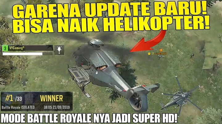 WOW TAMPILAN MAKIN HD! ADA PINTU NYA! BISA NAIK HELIKOPTER! ADA SENJATA BARU! UPDATE TERBARU GARENA