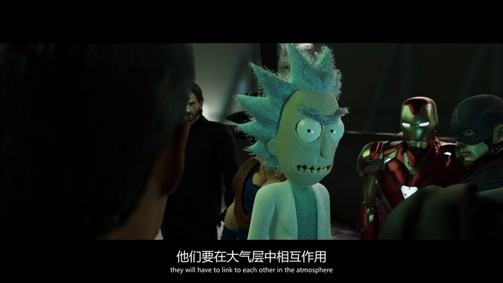 Rick联手各路超级英雄对抗新冠病毒！一拳超人、音速索尼克、悟空、DC、复联各路英雄集结！