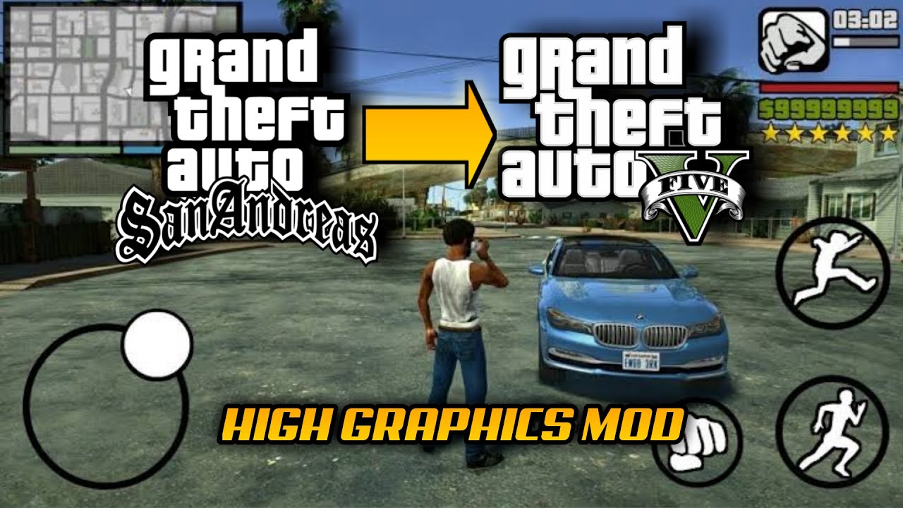 Top 5 *GTA 5 Graphics Mods* For GTA San Andreas Android 🔥