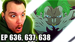 One Piece REACTION Episode 636, 637, & 638