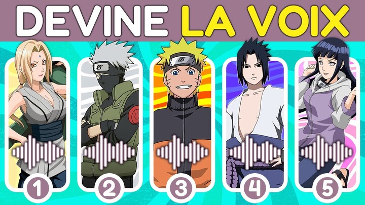 Devine les personnages NARUTO à partir de leur voix 🍥🔊🎤