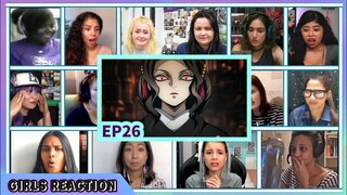 『Girls Reaction』 Demon Slayer EP 26 Reaction Mashup || Kimetsu no Yaiba Season 1