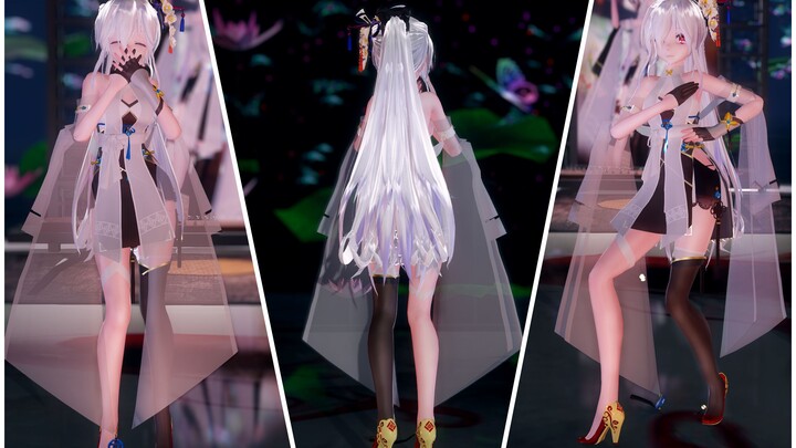 【Flowing Robes】 From afar, I know the moon keeps me awake; homesickness lingers in the fishermen's s