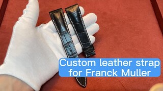 Custom Alligator leather watch band for Franck Muller Conquistador 8900 9900 etc | Drwatchstrap