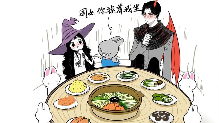 "Devil's Love" - The Devil's Love (60) ~Grandma Rabbit is so loving, come on! Dinner girl