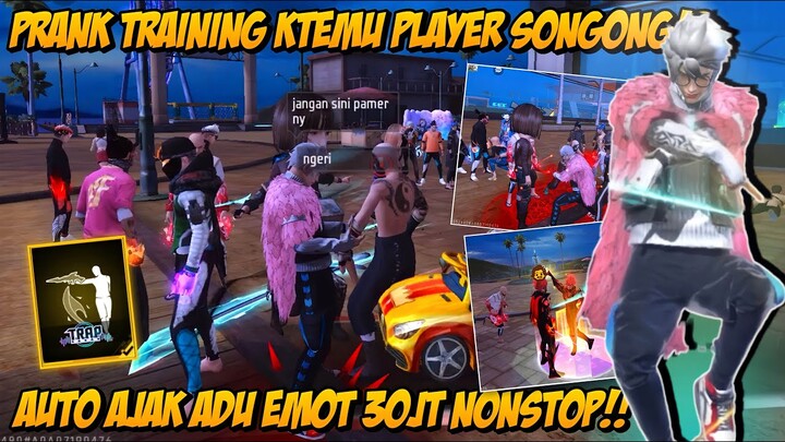 PRANK TRAINING KETEMU PLAYER SONGONG LAGI ASIK PANER EMOT GELAP😱 GW DIAJAK LOBY AUTO DUEL EMOT 30JT🔥