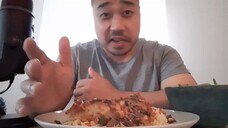 ASMR Chicken Breast, Shrimp Noodles & Edamame Beans (Intense Eating Sounds Slurping, Smacking)
