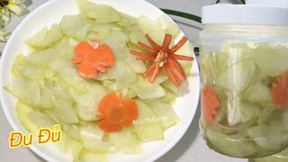 Cách làm Đu Đủ Ngâm Chua Ngọt giòn rụm ngon hơn nhiều so với dưa chua củ cải-ALO TRÀ VINH