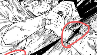 Jujutsu Kaisen Otsutsu Waist Chopping Re-watch! It's obvious that the hand has been chopped off and 