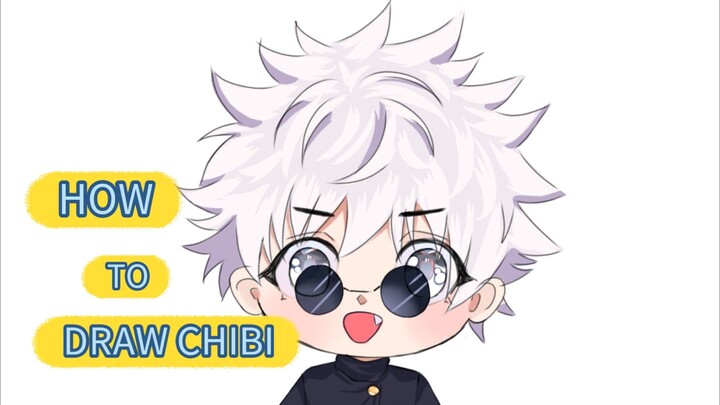 GOJO SATORU/ JUJUTSU KAISEN /ART CHIBI (SpeedPaint)