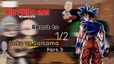 OPM react to SAITAMA vs GOKU || PART 3 / Ep 1/2 I Fan Animation I One Punch Man Vs Dbz