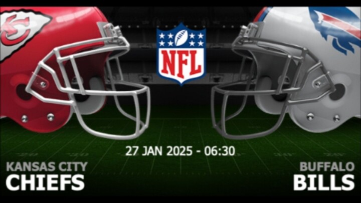 อเมริกันฟุตบอล NFL2024-25 เกมส์ชิงแชมป์สายAFC แคนซัสซิตี้ชีฟส์ VS บัฟฟาโล่บิลล์
