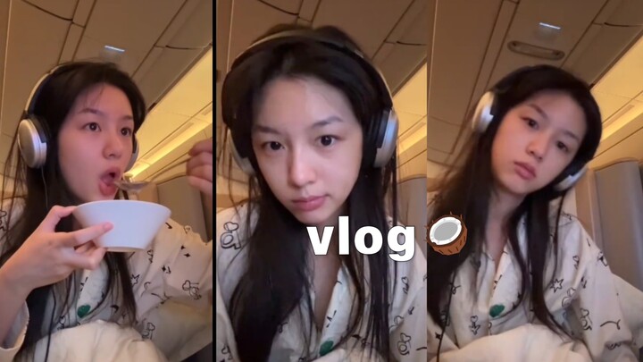 Chu Diệp vlog｜Chuyến bay đường dài đến Paris