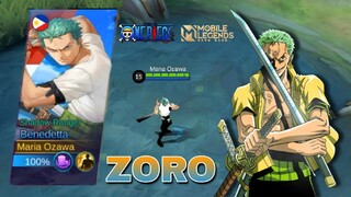 ZORO AS BENEDETTA is so cool 🤩 - MOBILE LEGENDS