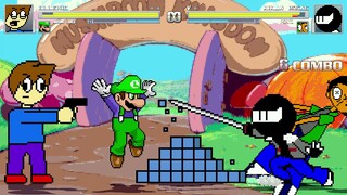 AN Mugen Request #1955: BlueKid & Mama Luigi VS Ninja Issac & Pepito