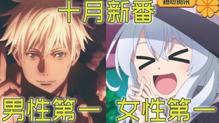 伊蕾娜和五条悟为Anime Trending秋季动画最受欢迎男女主角！ 这一对我服！